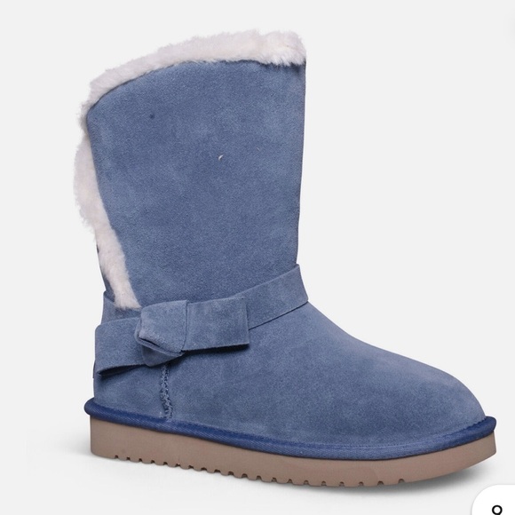 Koolaburra by Ugg Arlena Short Coast Blue Suede Women's Boot / US 7 - Picture 1 of 12